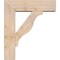 Ekena Millwork Funston Block Smooth Bracket w/ Offset Brace, Douglas Fir, 7 1/2"W x 26"D x 30"H BKT0806X26X30FST05SDF - alternate 4